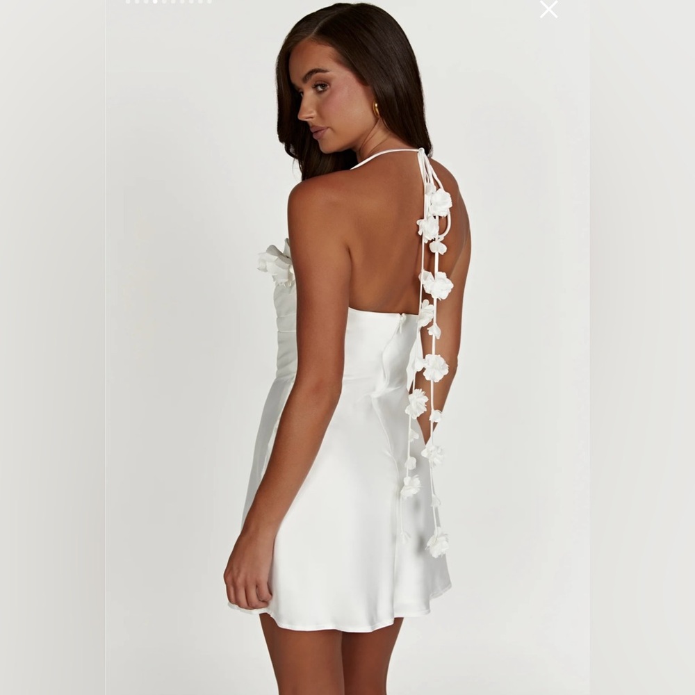 Rose Halter Mini Dress